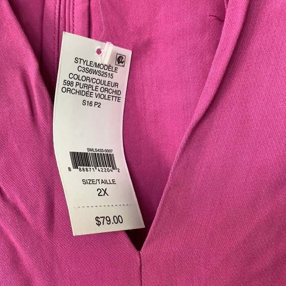 Lord & Taylor woman’s purple blouse - Picture 4 of 5
